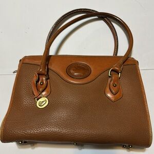 Dooney & Bourke Vintage Brown Pebble  Leather Handbag